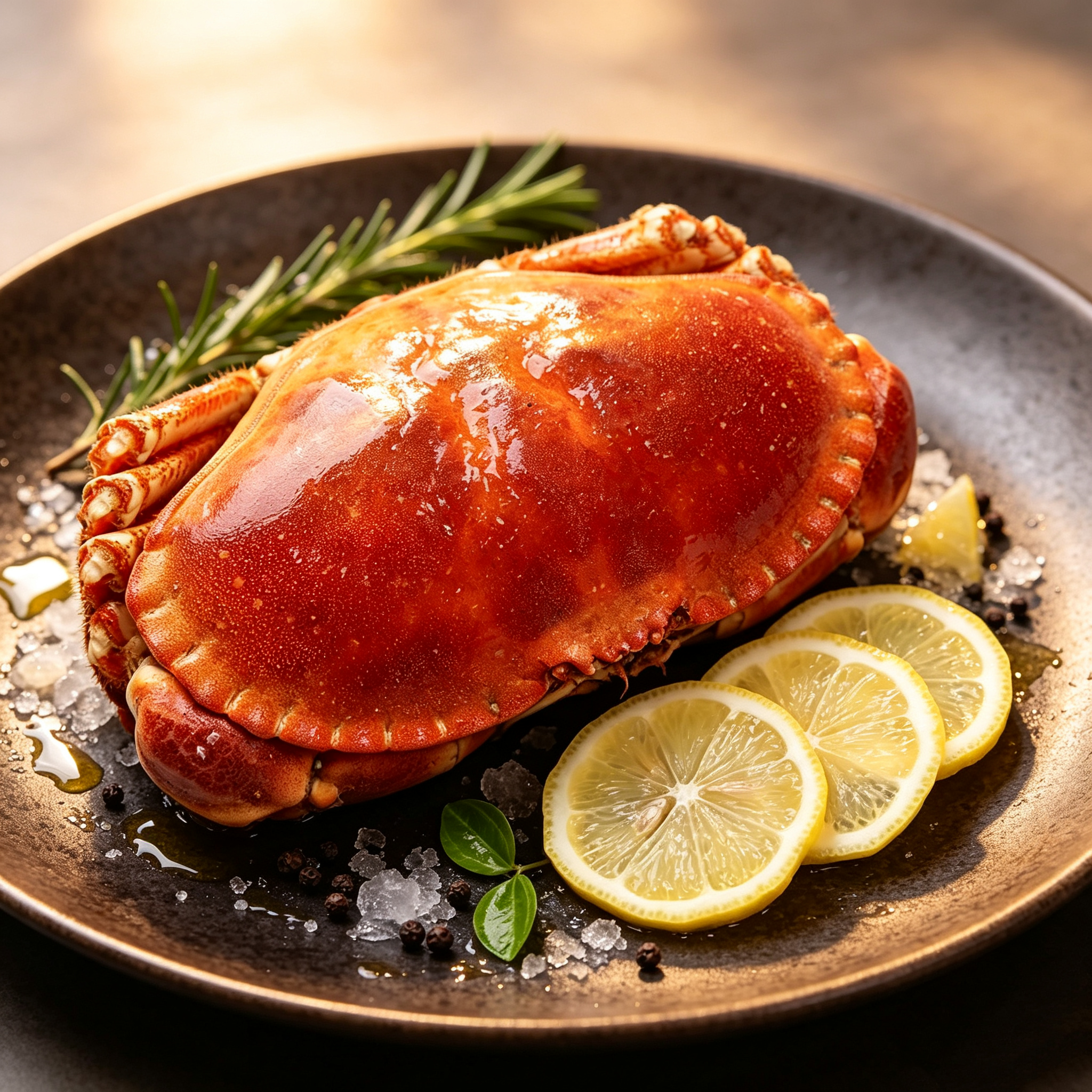Pre-Cooked Frozen Brown Crab 1KG